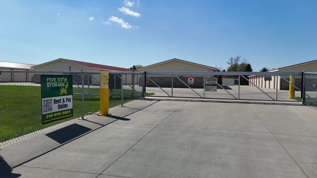Secured gate with keypad